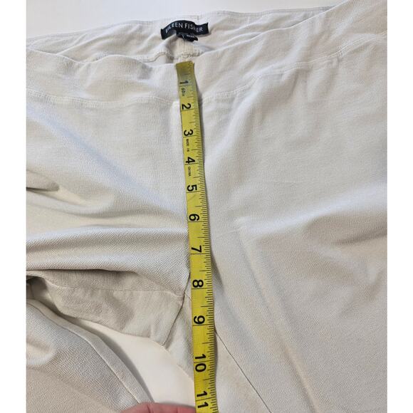Eileen fisher sz M white ivory viscose pull on pants made in USA comfort casual - Picture 8 of 8